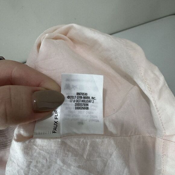 Janie and Jack Baby Girls Dress 12 Months Pink Faux Fur Collar Holiday Retro - Picture 10 of 10